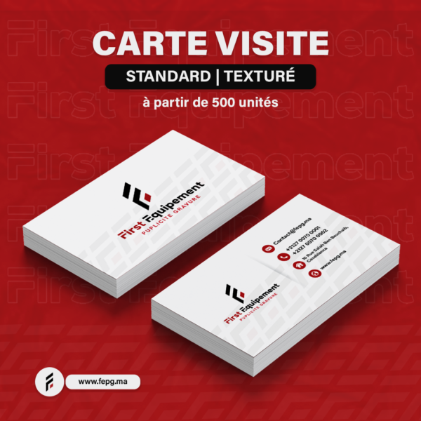 Carte Visite Texturé
