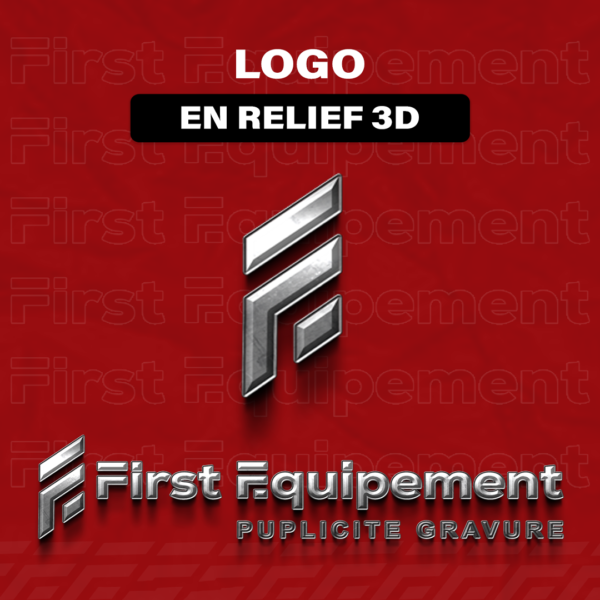 Logo en relief 3D