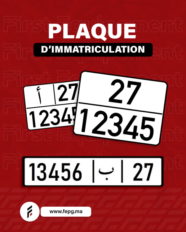 Plaque d’immatriculation
